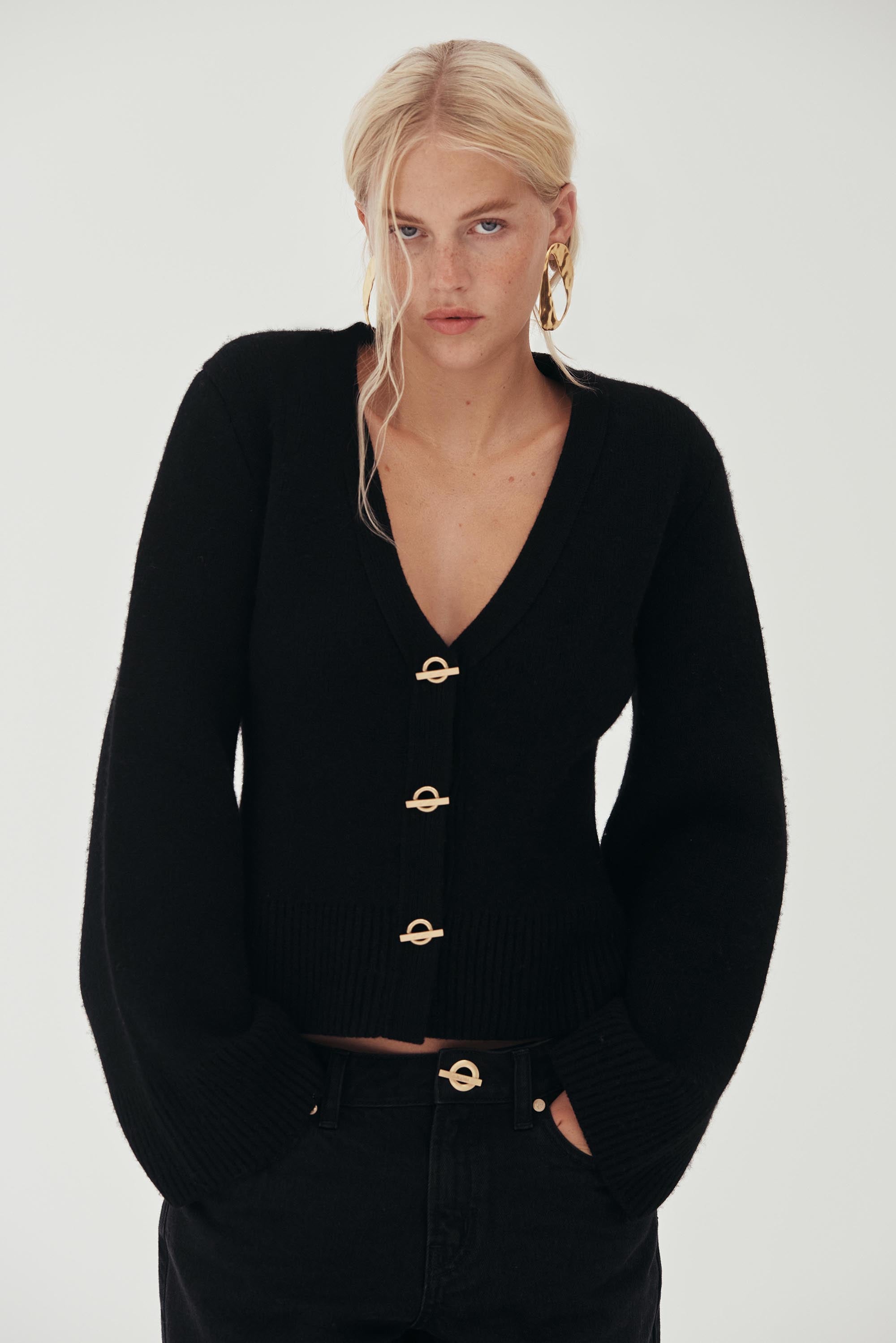 JOS CARDIGAN - BLACK