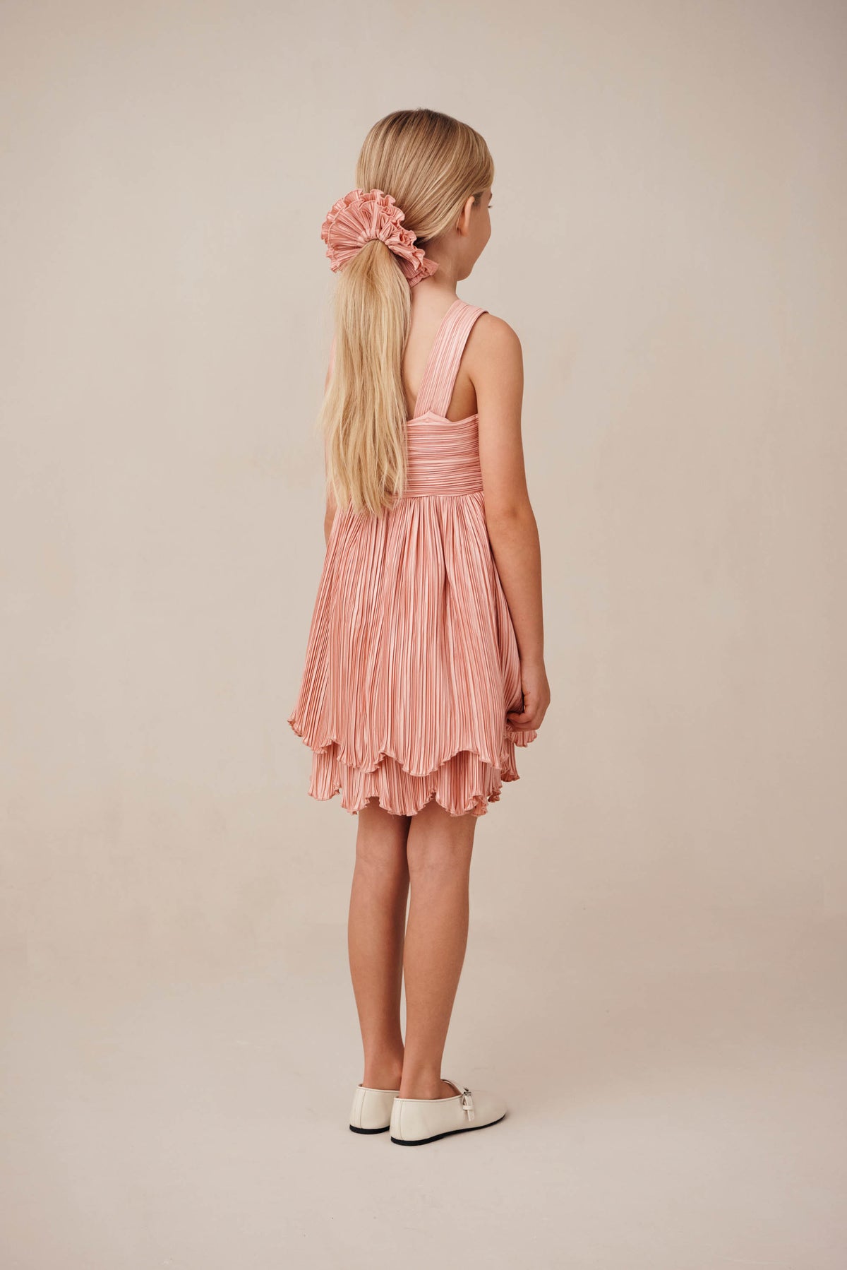 KIDS ROSALIE DRESS - PETAL PINK
