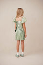 KIDS CHARLIQUE DRESS - SPEARMINT METALLIC