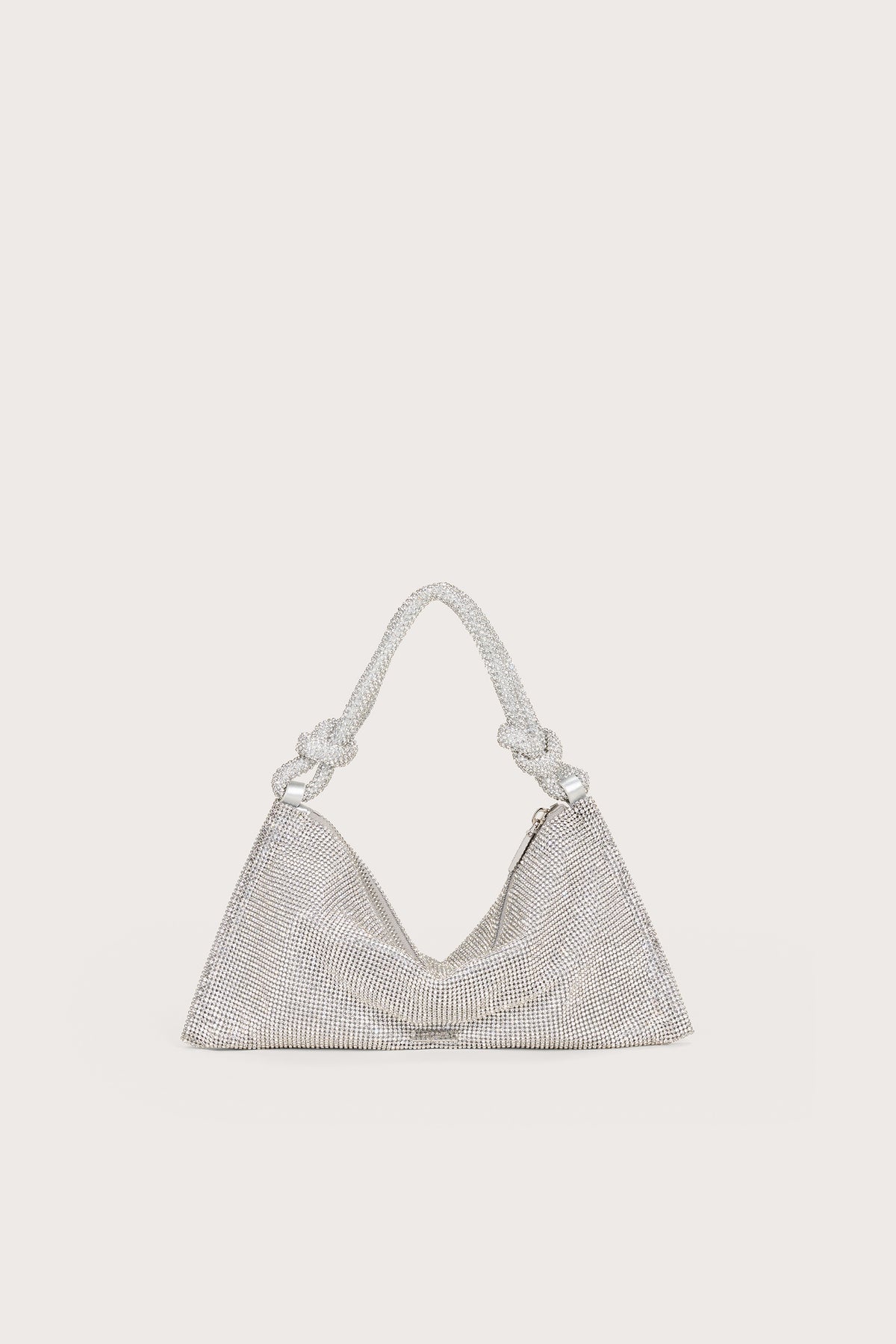 HERA NANO RHINESTONE SHOULDER BAG - CLEAR