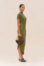 CHRYSTA KNIT DRESS - CEDAR