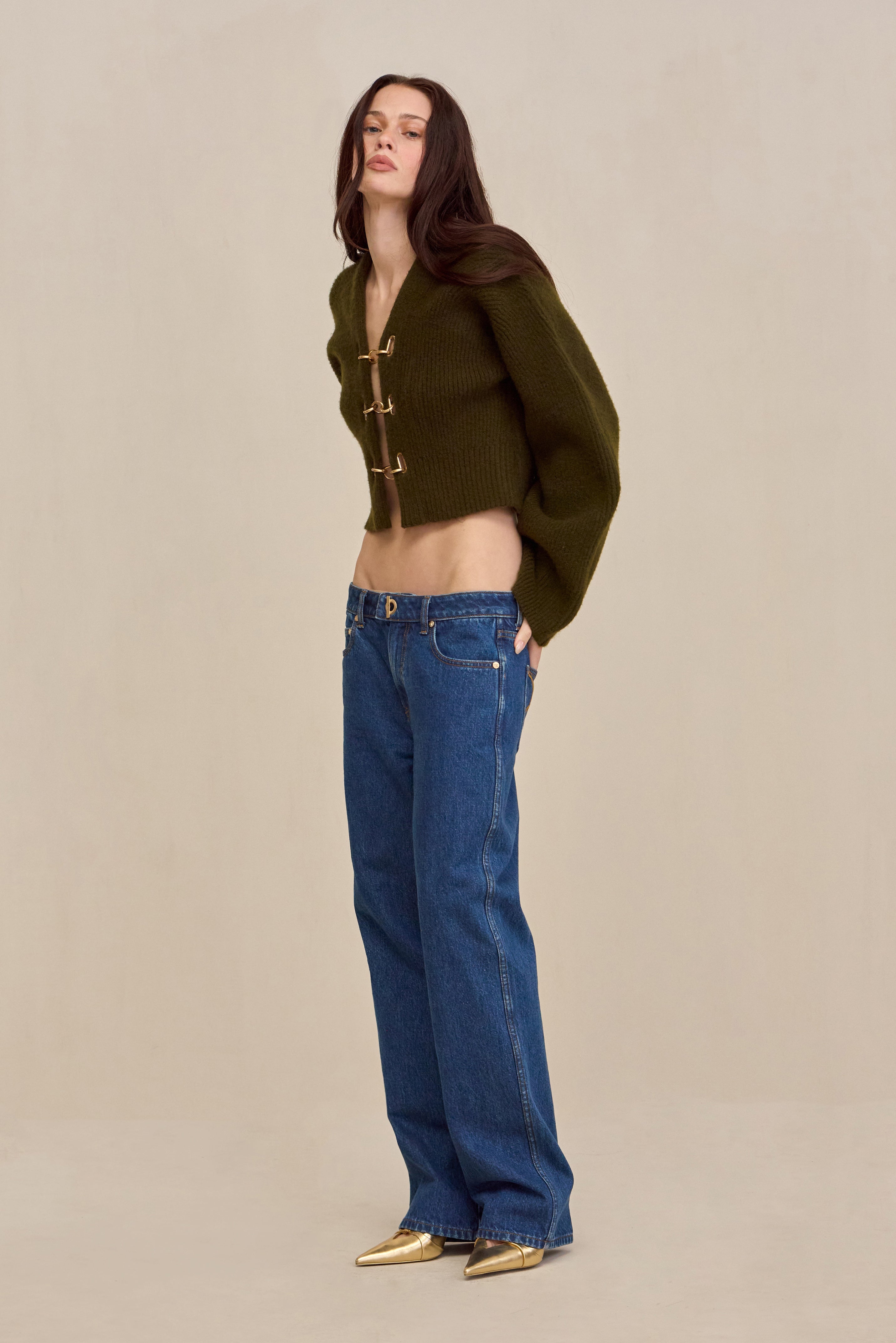 MAYALU CARDIGAN - DEEP ROSEMARY