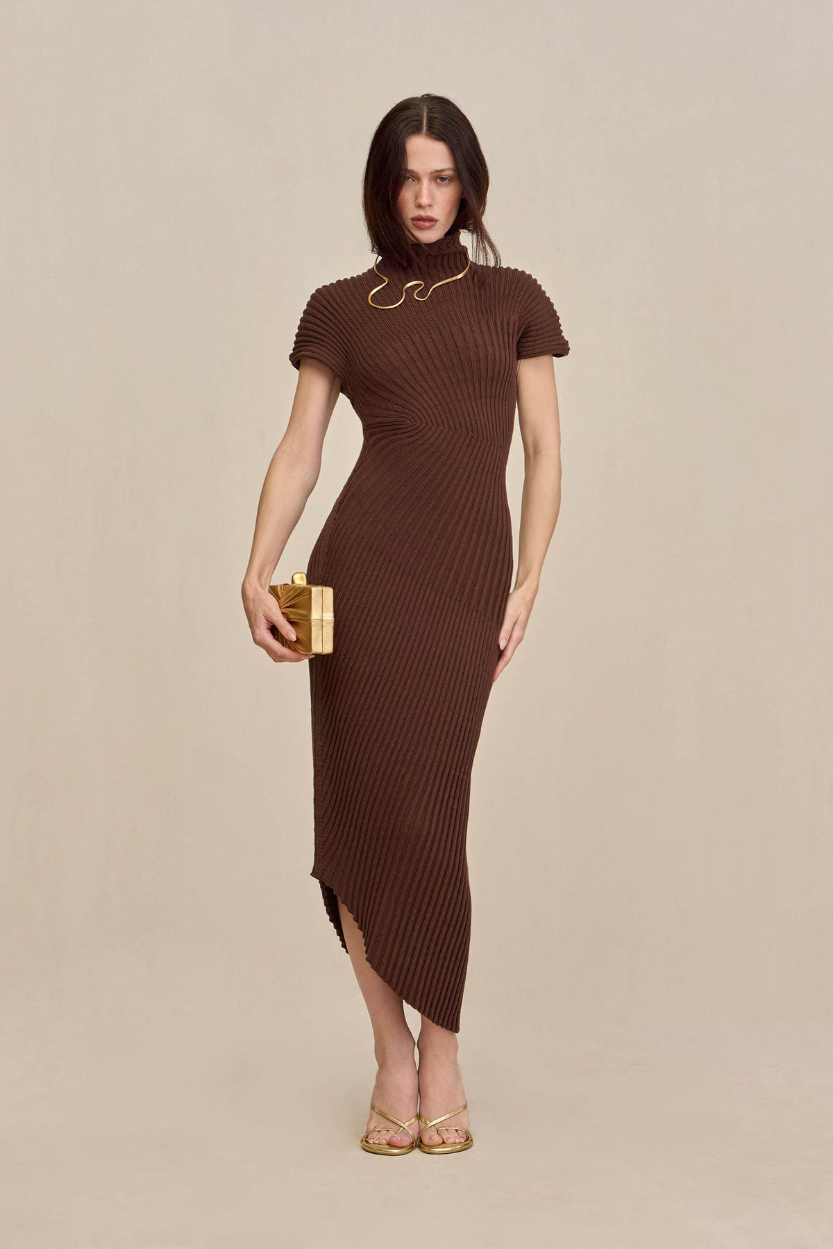 CHRYSTA KNIT DRESS - JAVA