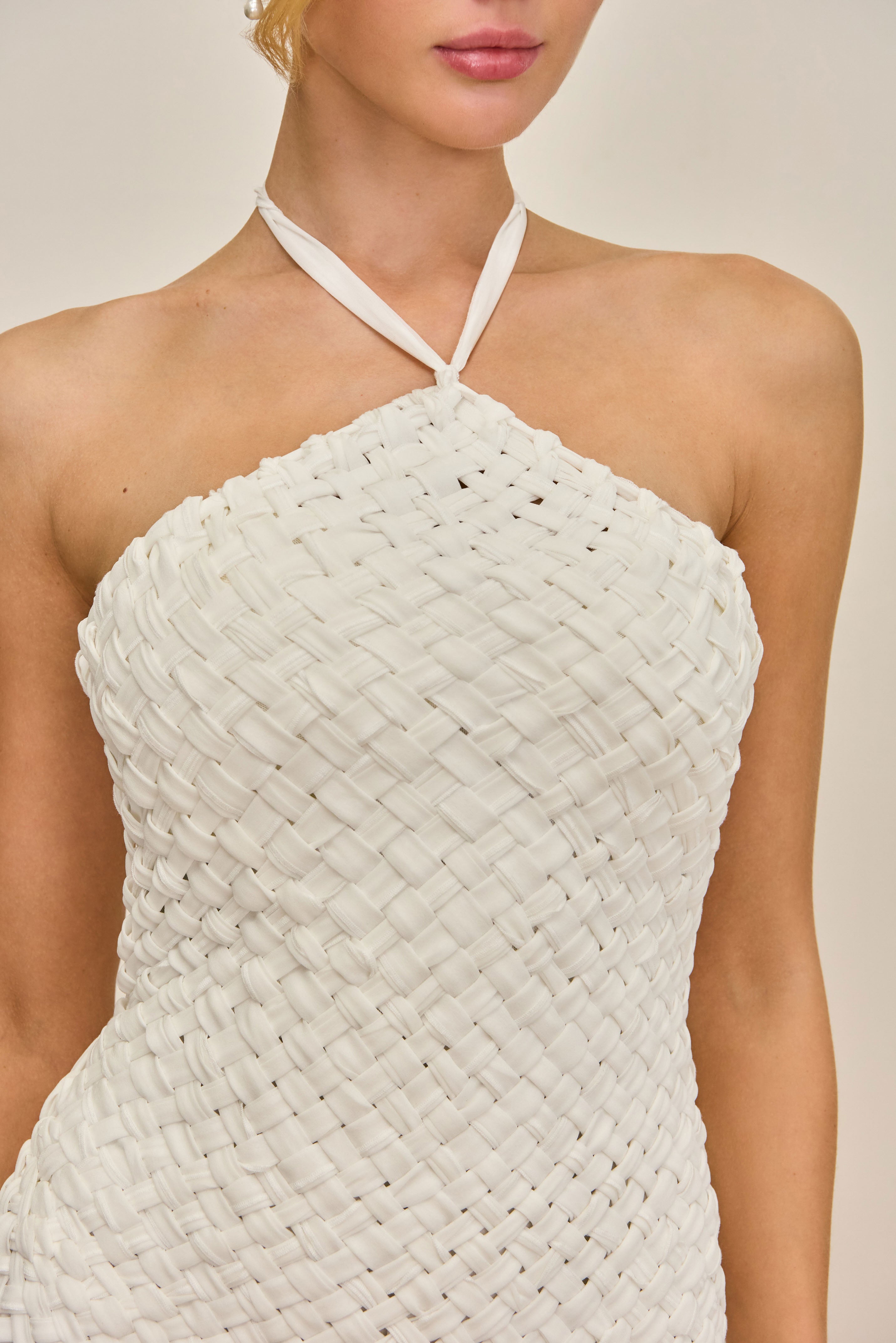 AMBROSINE DRESS - OFF WHITE