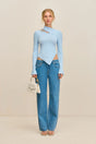 TAYLA KNIT TOP - COASTAL