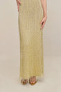 ZION KNIT GOWN - LIGHT GOLD