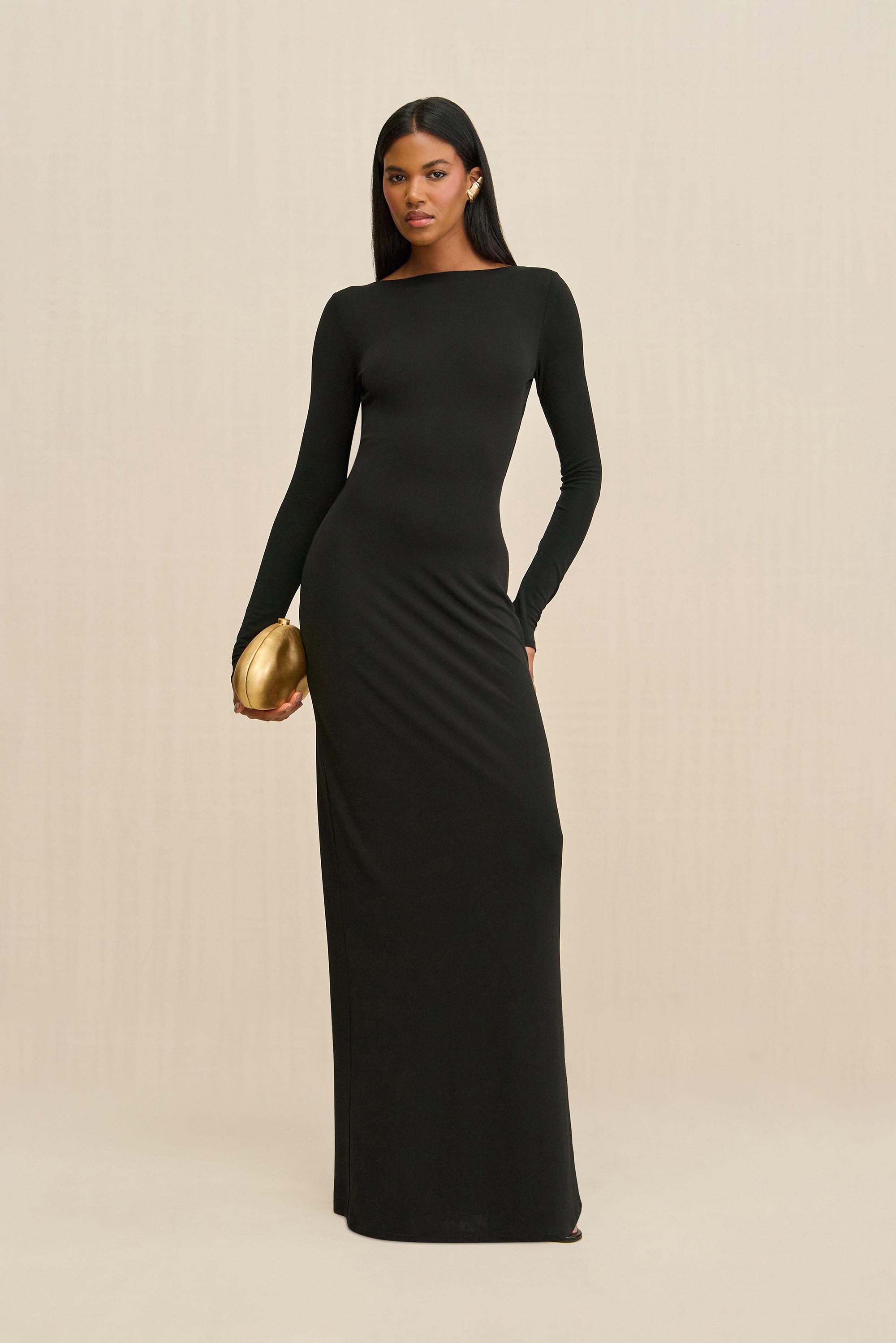 ROZALIA GOWN - BLACK