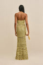 MORGAN CROCHET GOWN - GOLD