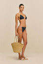 CHRISSY BIKINI TOP - DEEP LAKE
