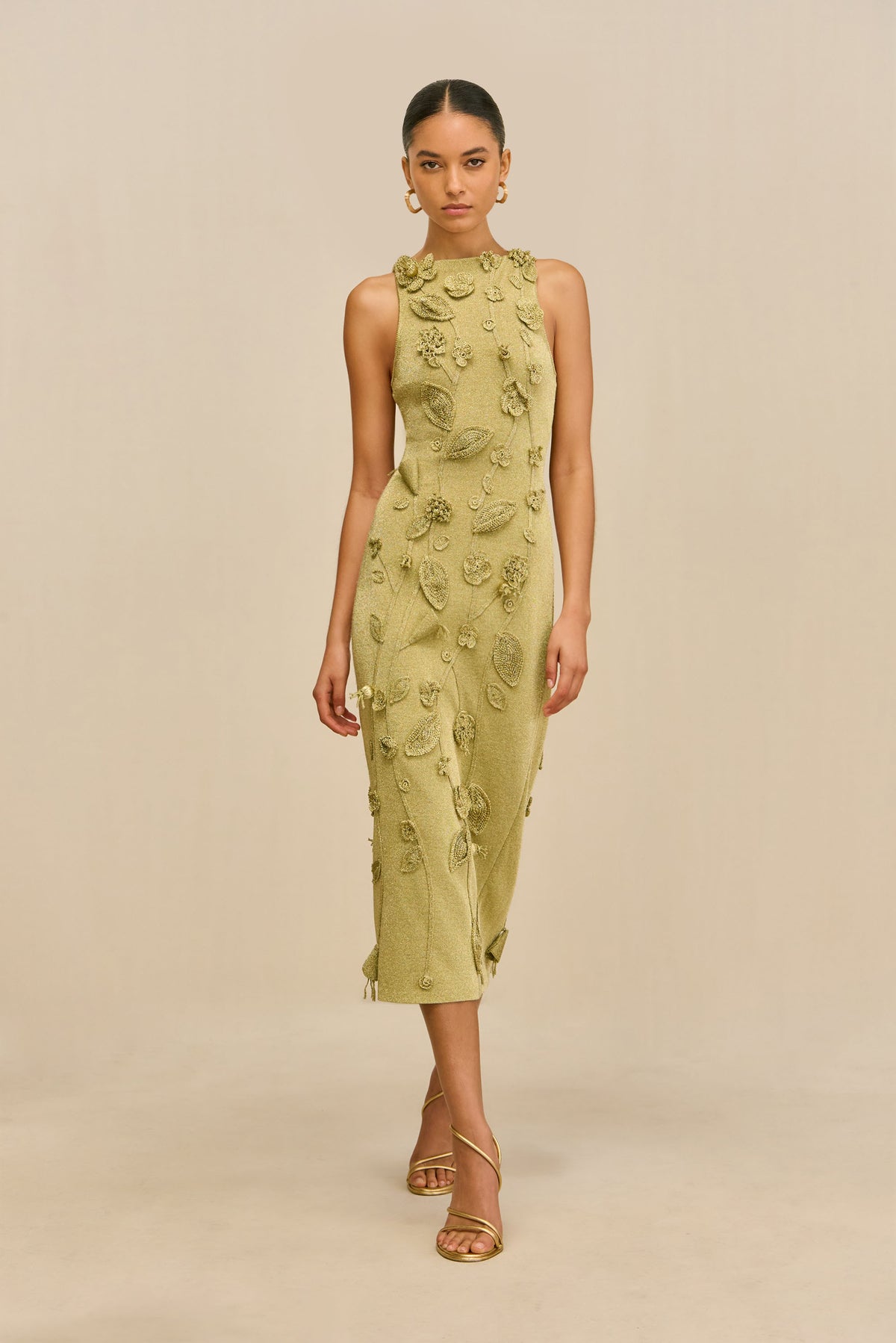 KIVU KNIT DRESS - GOLD