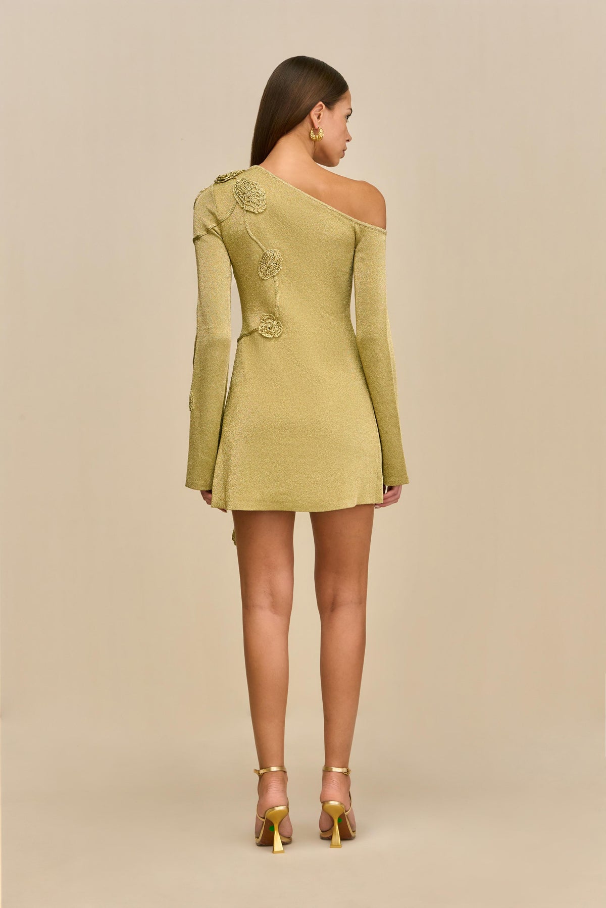 KAELA KNIT DRESS - GOLD