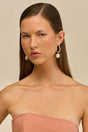 VERA EARRING - BRUSHED BRASS