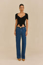 ELIZA KNIT TOP - BLACK