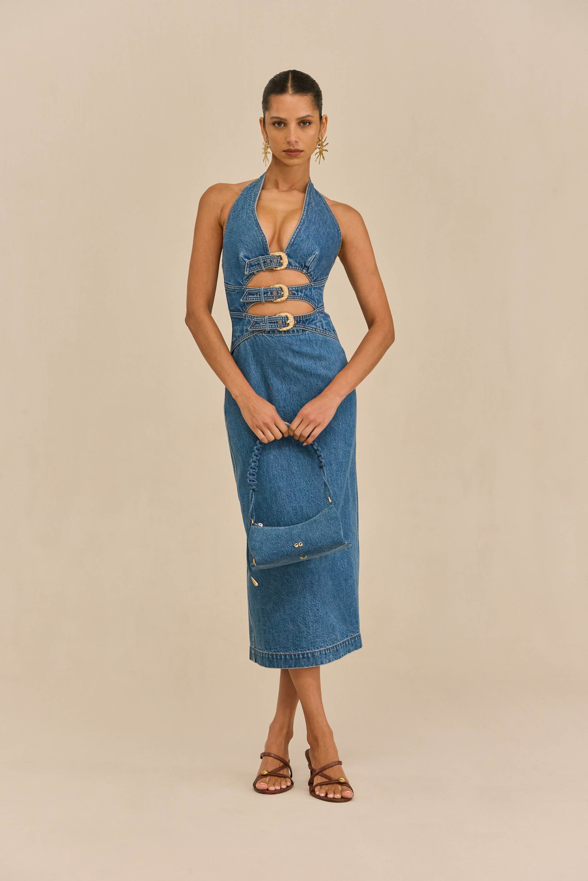 ESTELLE DRESS - STONE WASH