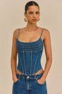 CHIYA TOP - 80S BLUE