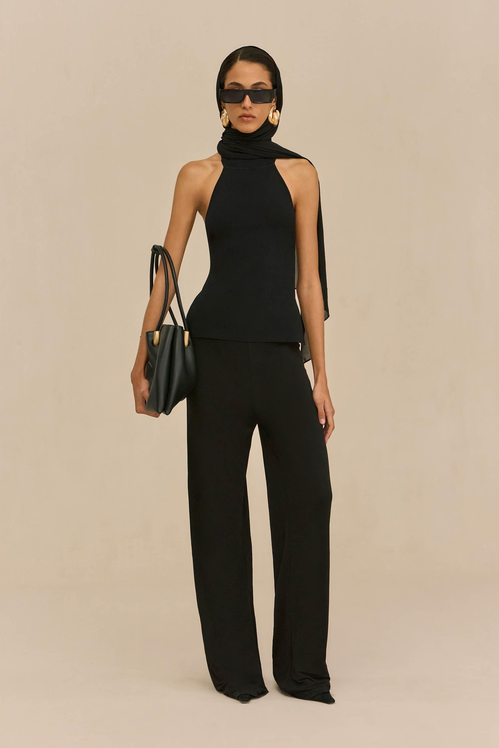 STACIE PANT - BLACK CREPE