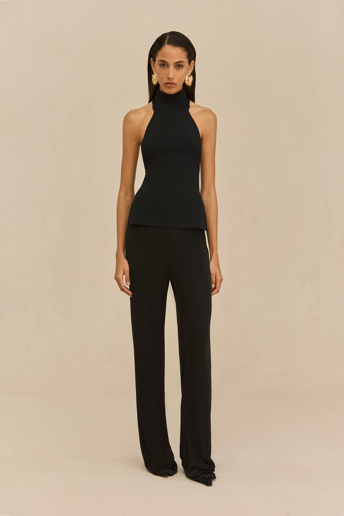 STACIE PANT - BLACK CREPE