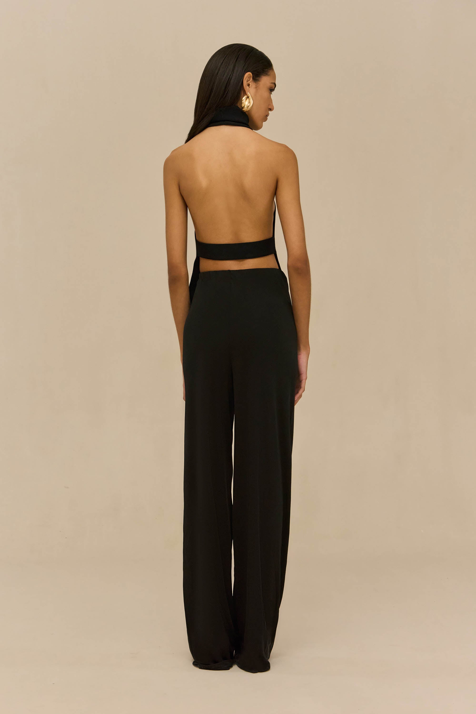 STACIE PANT - BLACK CREPE