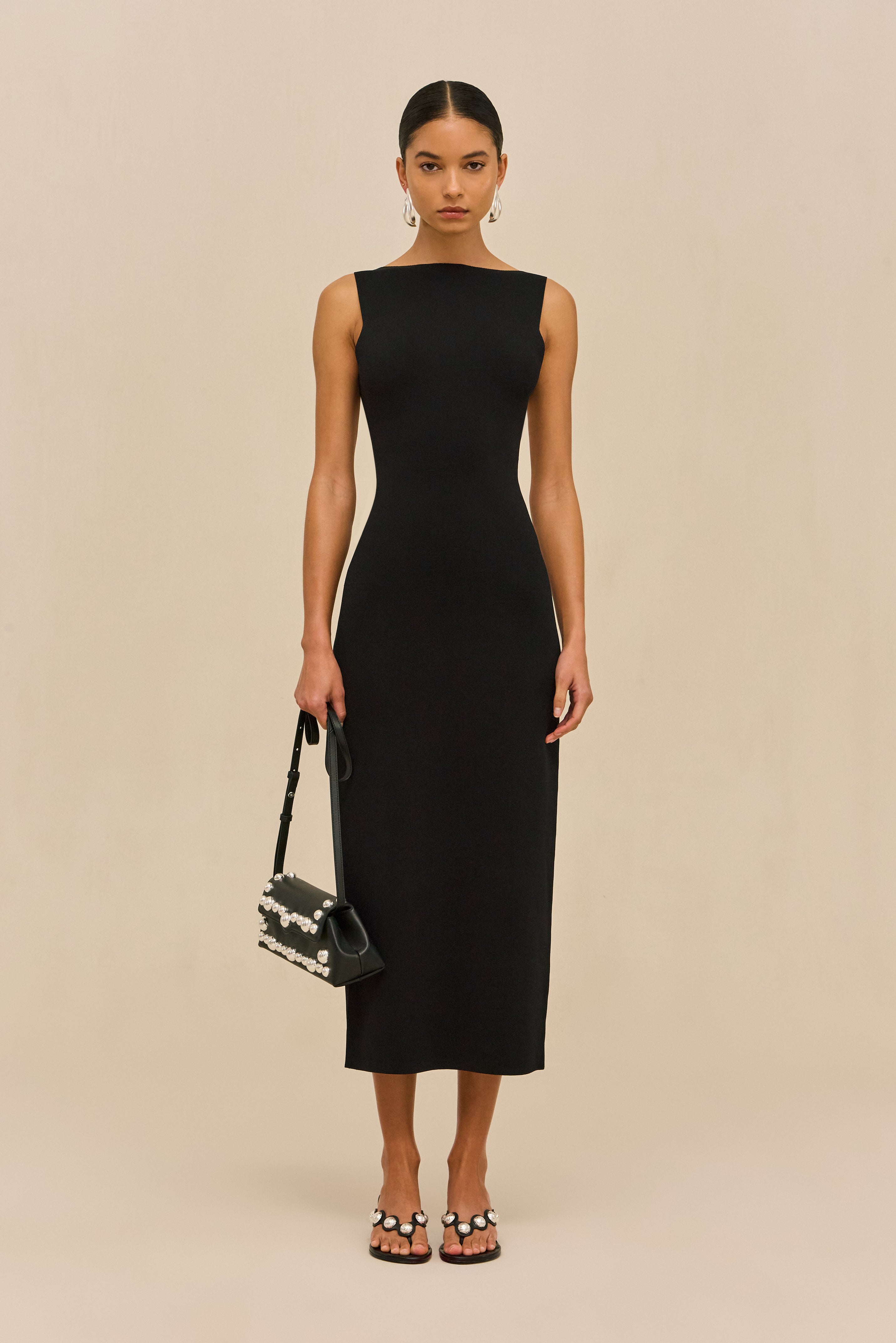 AVA KNIT DRESS - BLACK