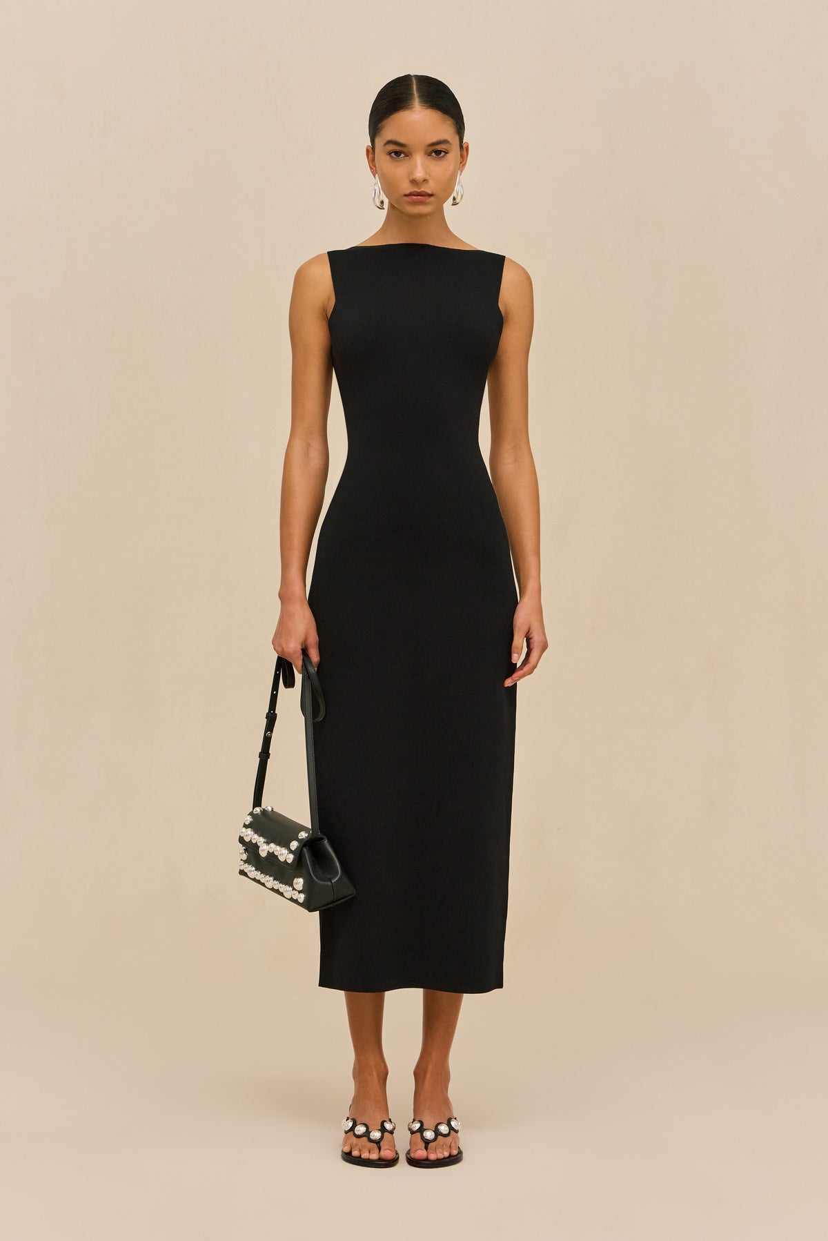 AVA KNIT DRESS - BLACK