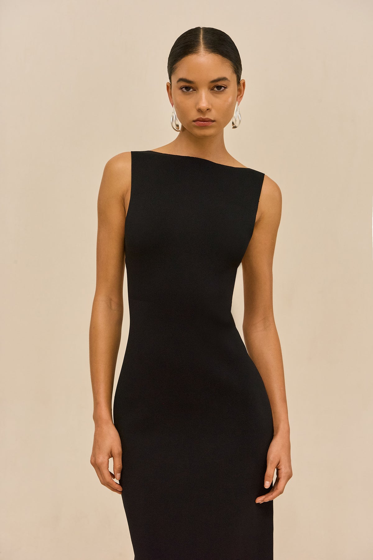 AVA KNIT DRESS - BLACK