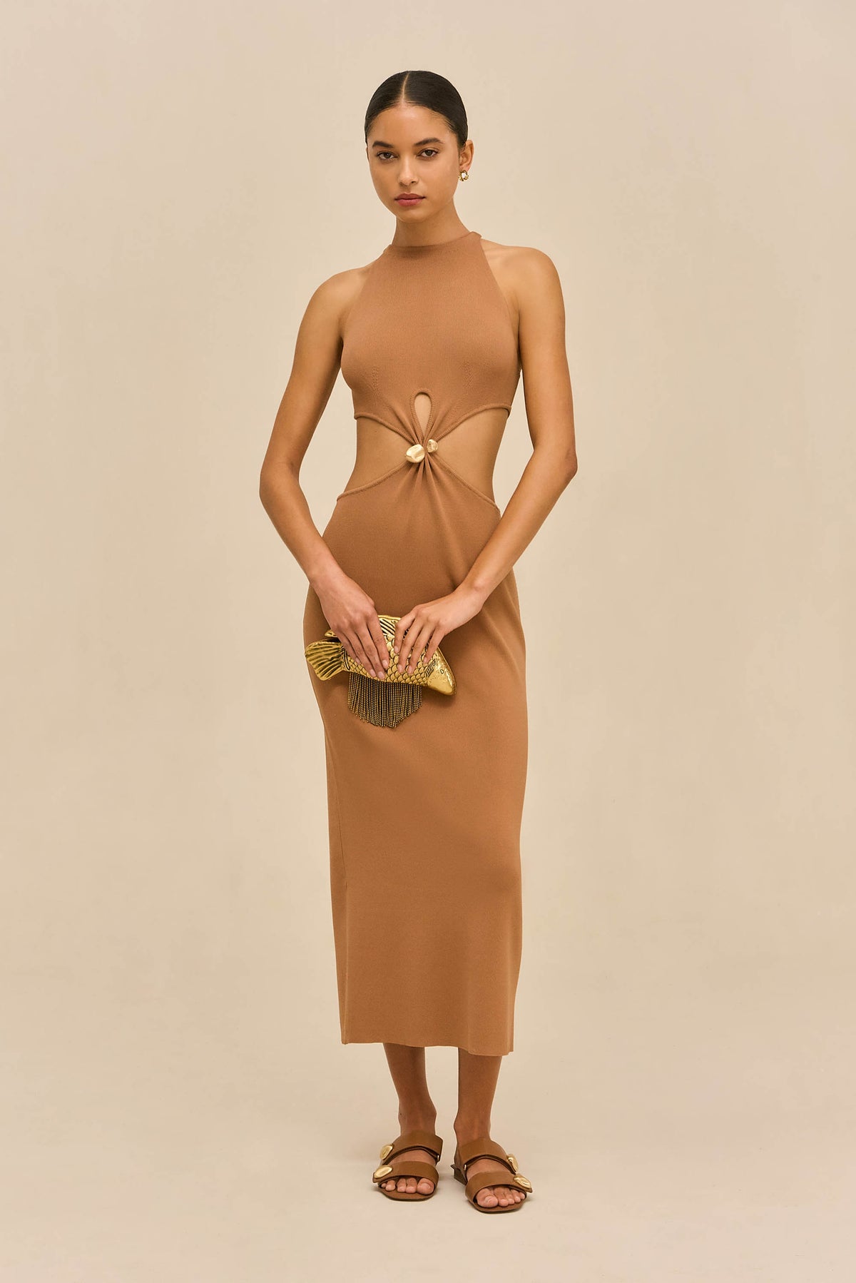 CYPRESS KNIT DRESS - RICH CLAY