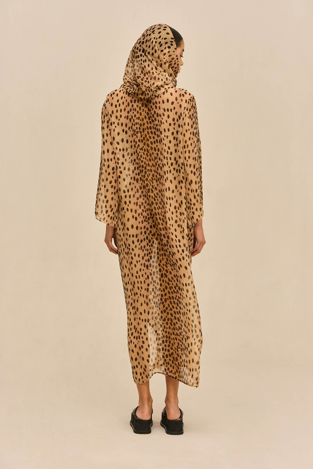 GAIANNE COVER UP DRESS - CHEETAH
