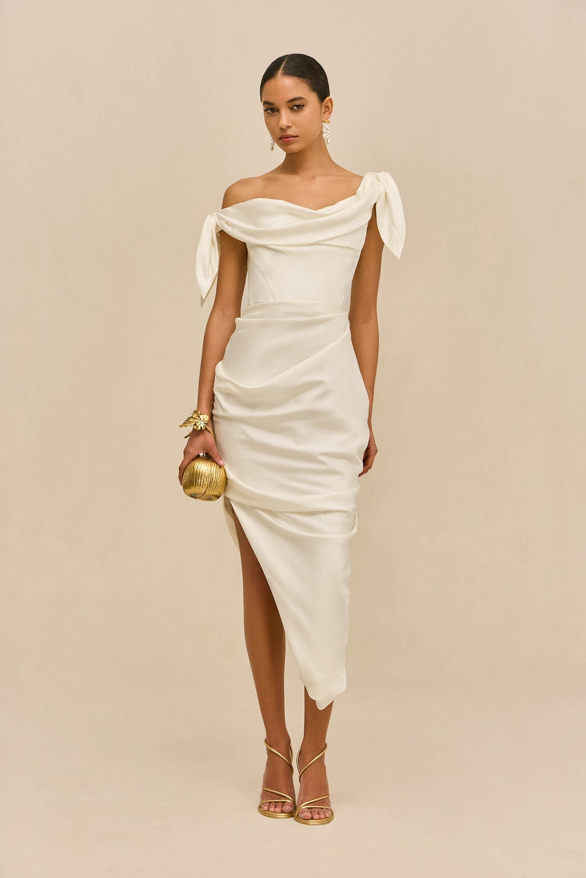 ITHACA DRESS - OFF WHITE