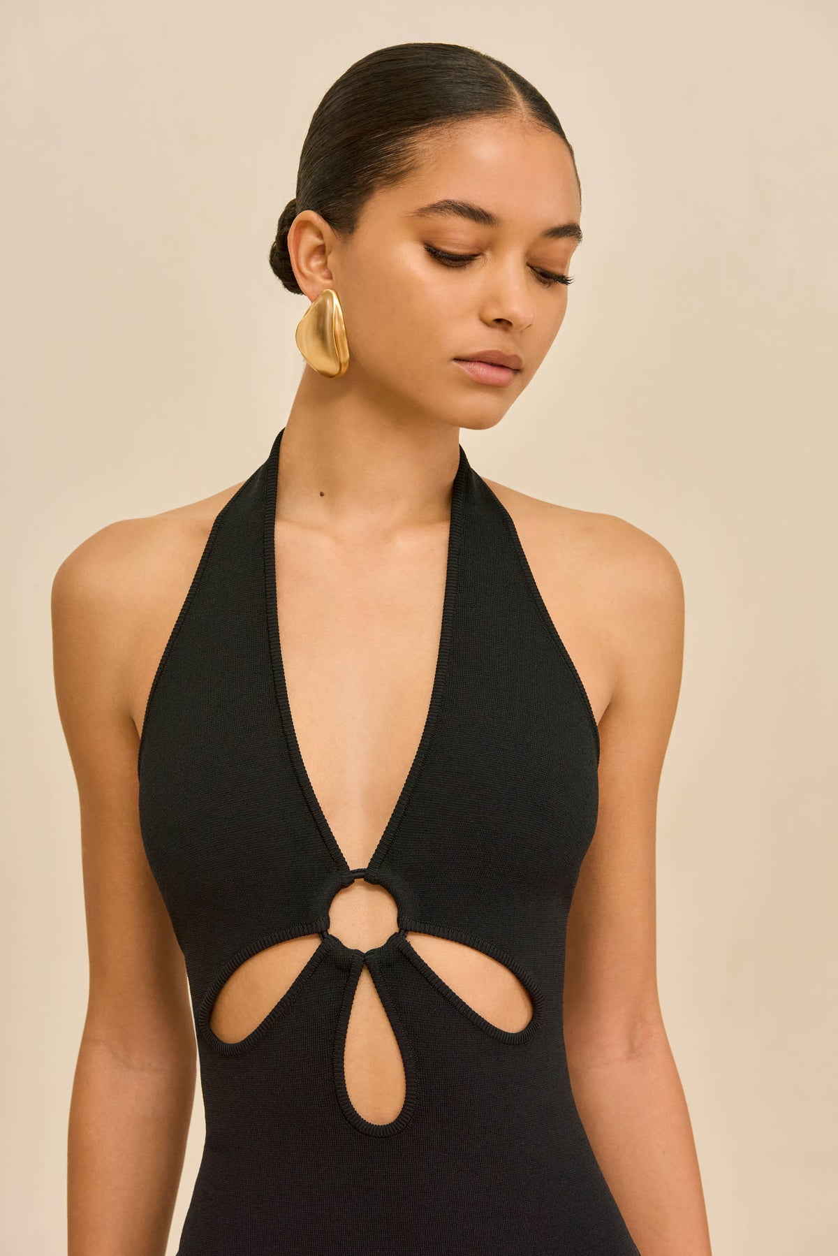 VINNA KNIT DRESS - BLACK