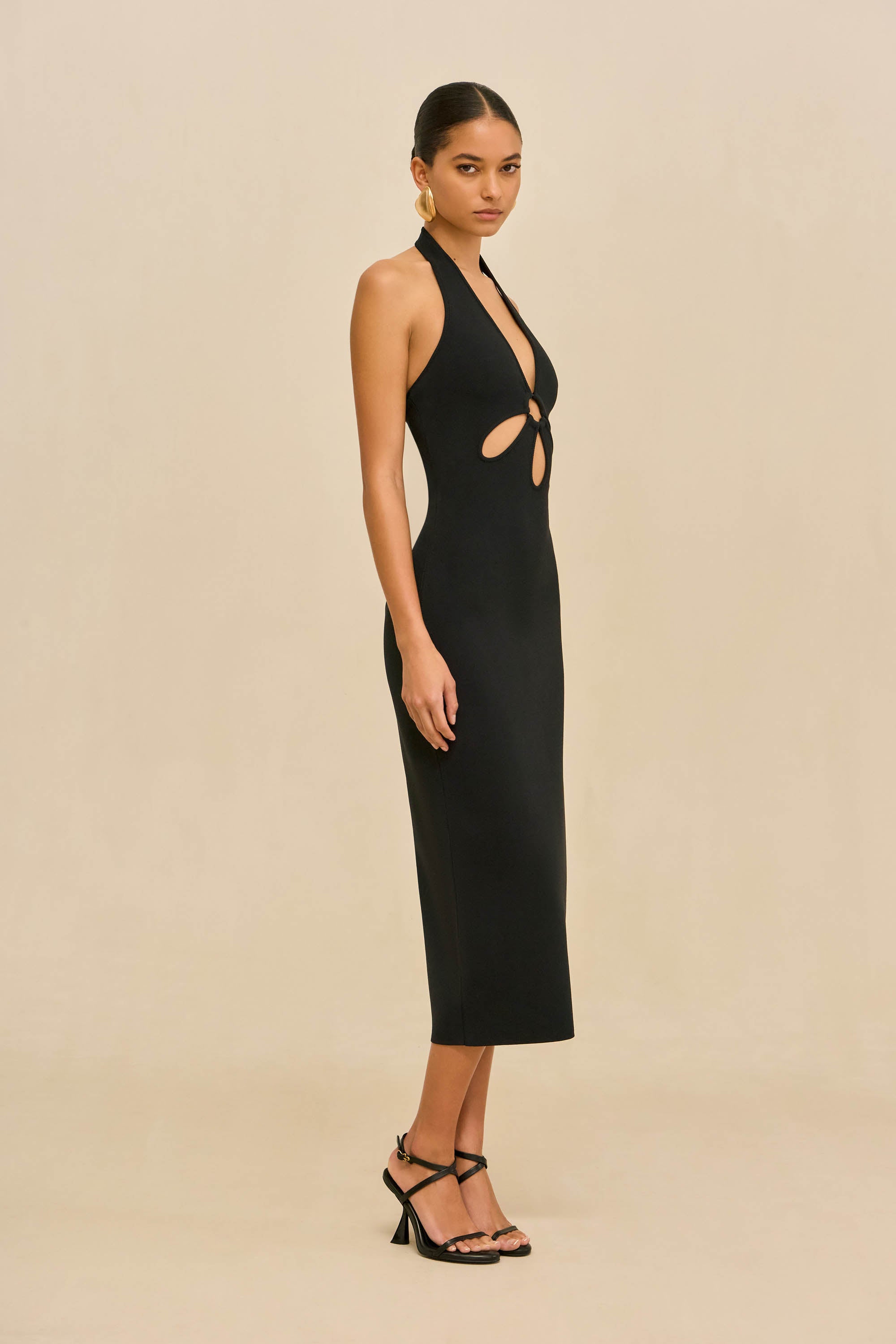 VINNA KNIT DRESS - BLACK