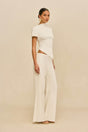 ANNEMIE KNIT TOP - OFF WHITE