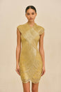 LYON DRESS - LIGHT GOLD