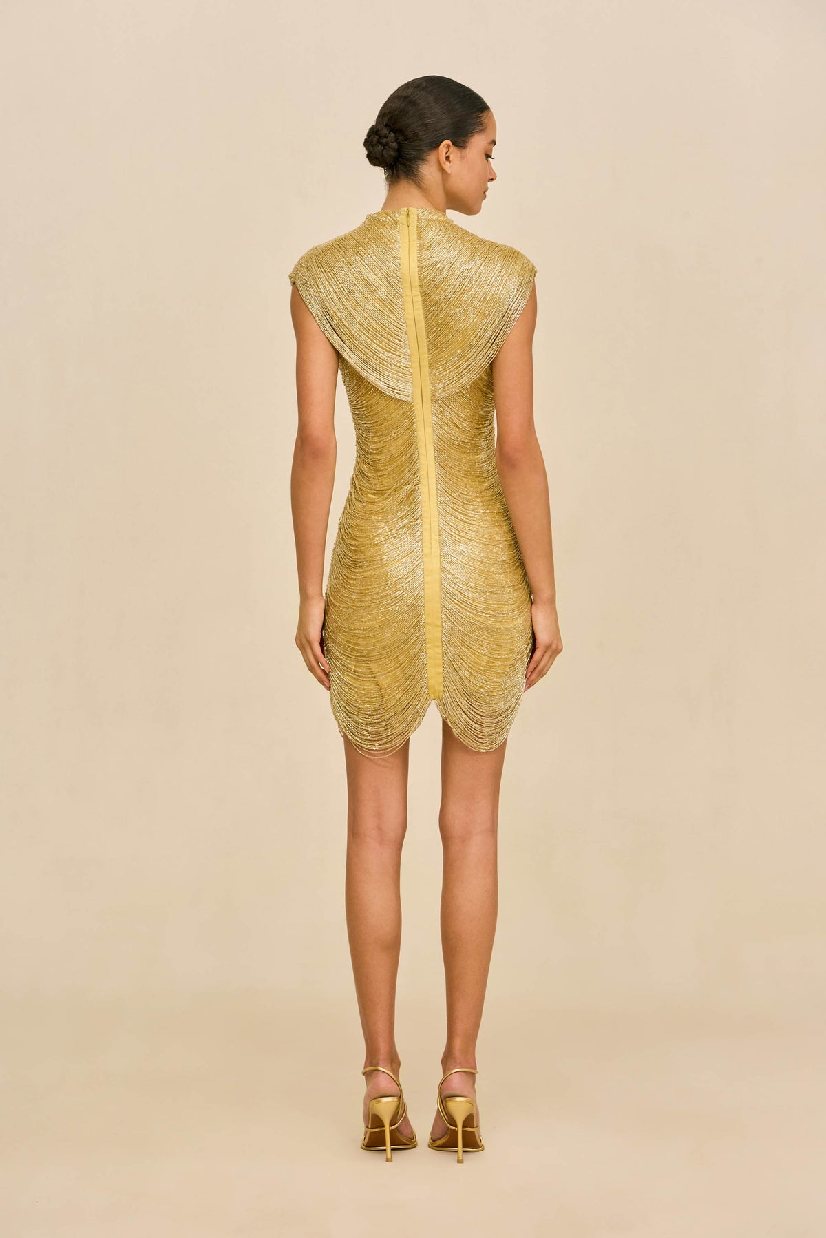 LYON DRESS - LIGHT GOLD
