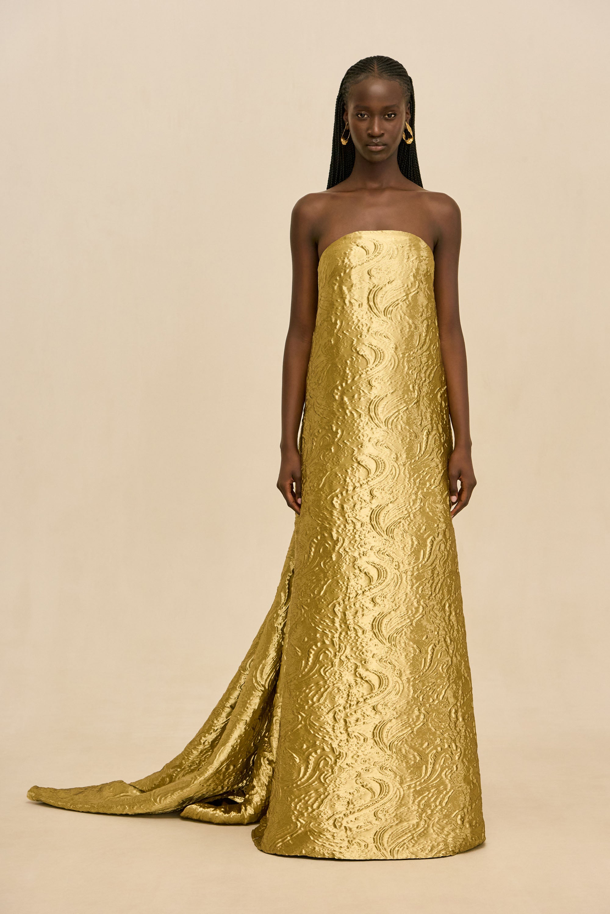 ZINIA GOWN - GOLD