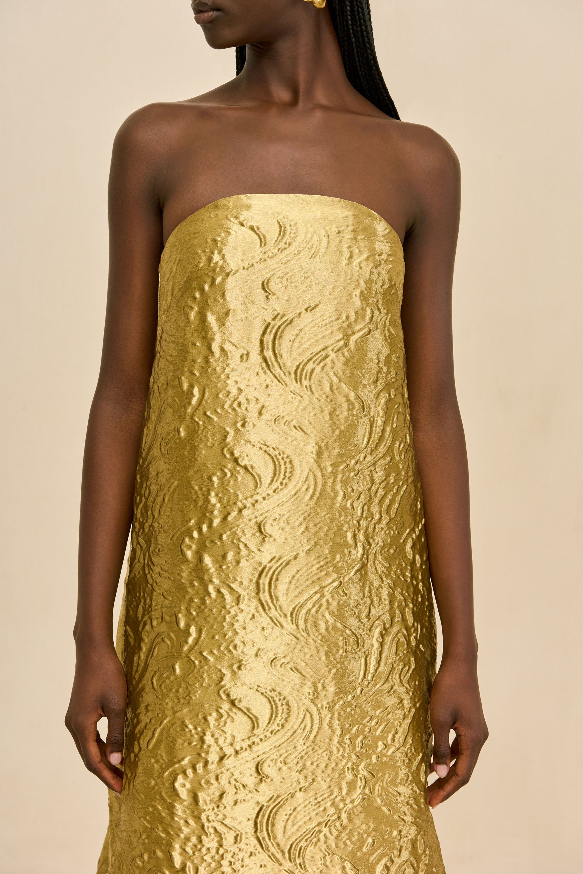ZINIA GOWN - GOLD