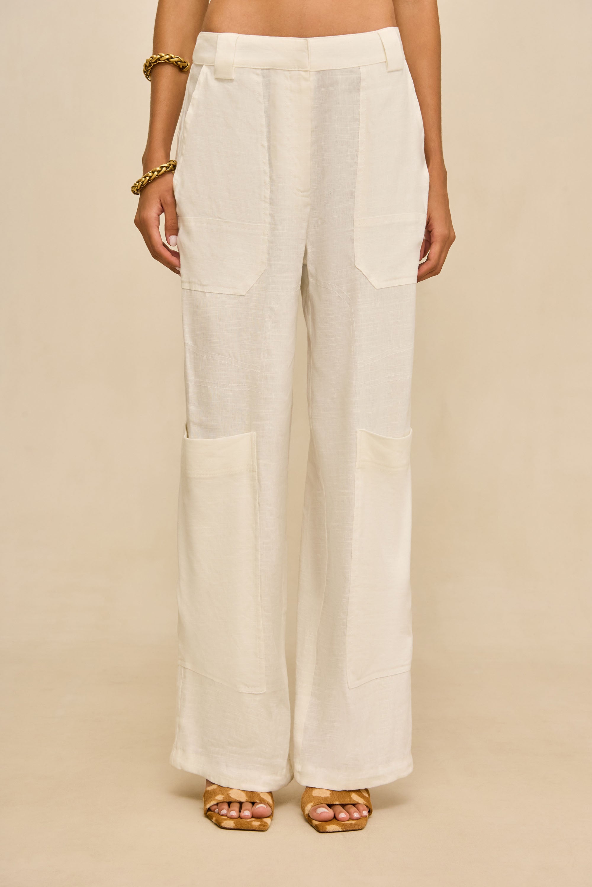 WYNN PANT - OFF WHITE LINEN