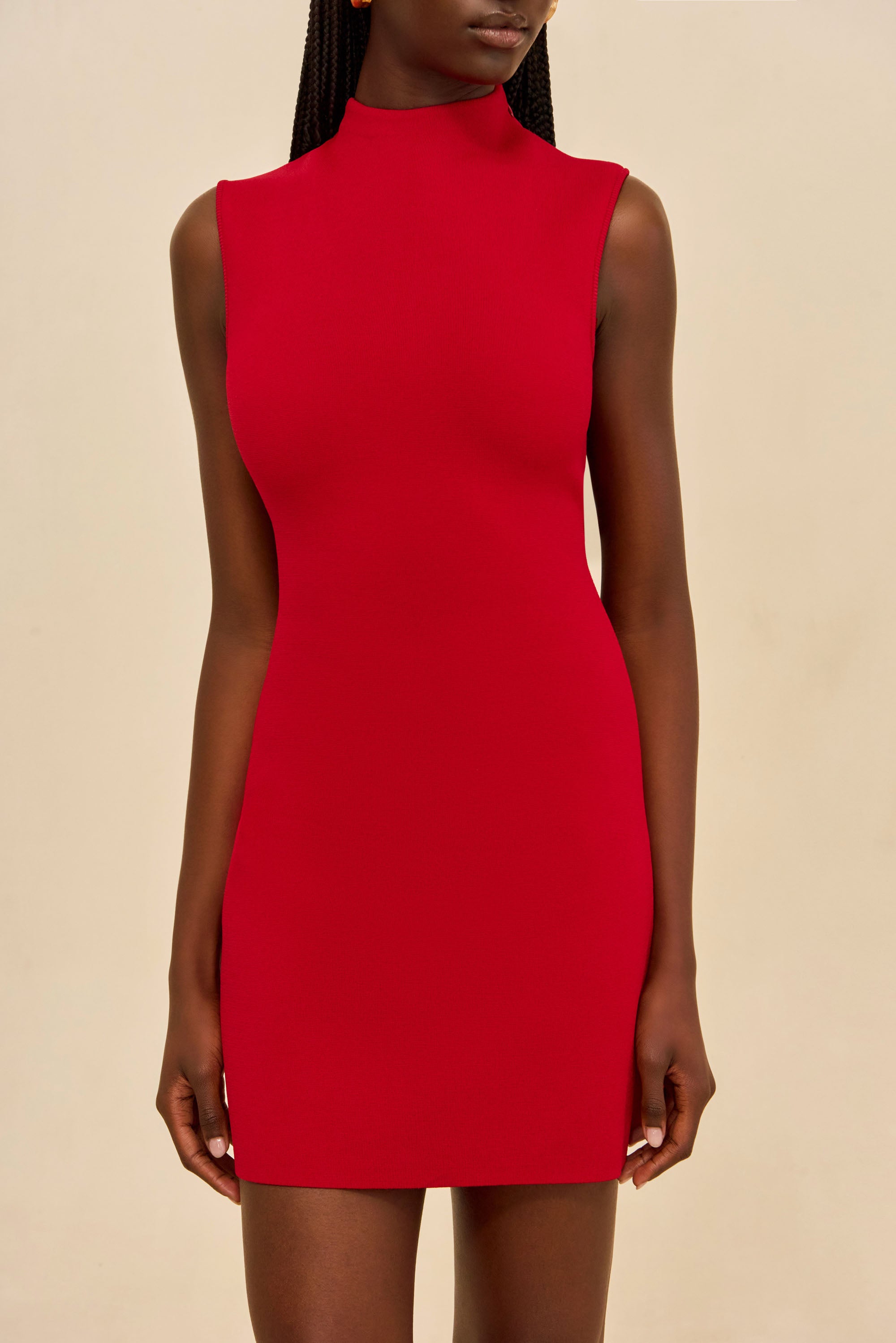 HARLOW KNIT DRESS - MERLOT