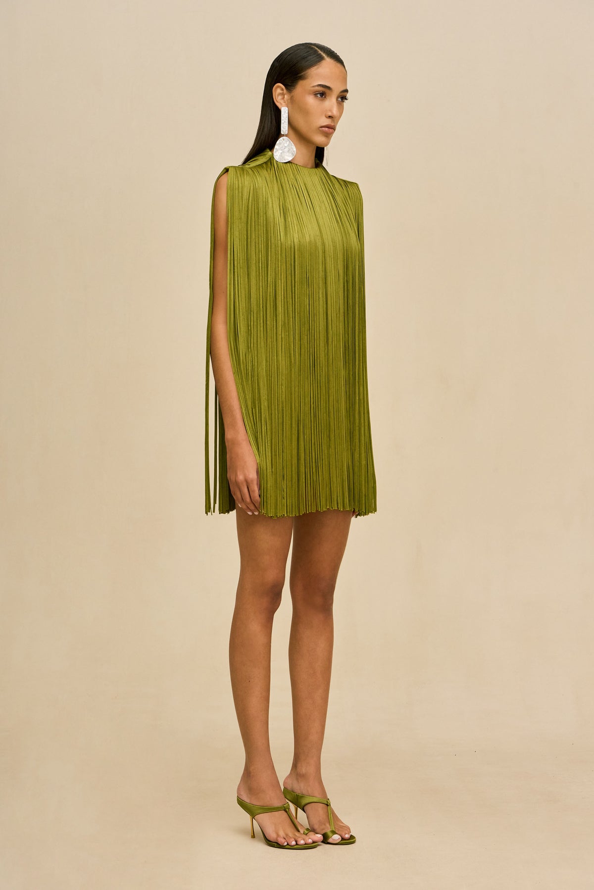 MONICA DRESS - CHIVE