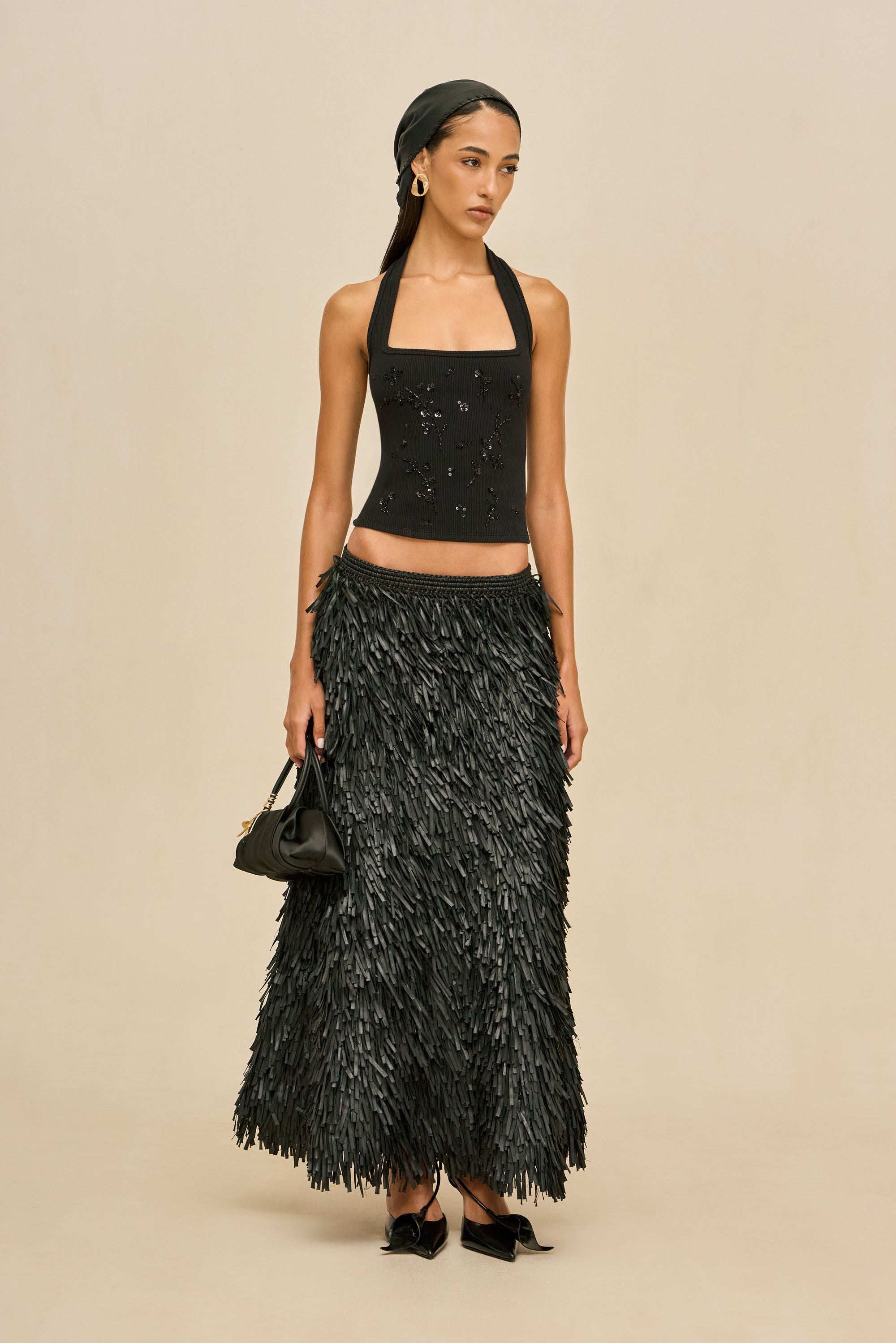 ELIO KNIT TOP - BLACK