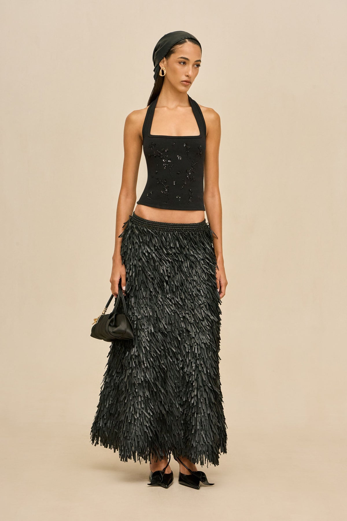 ELIO KNIT TOP - BLACK