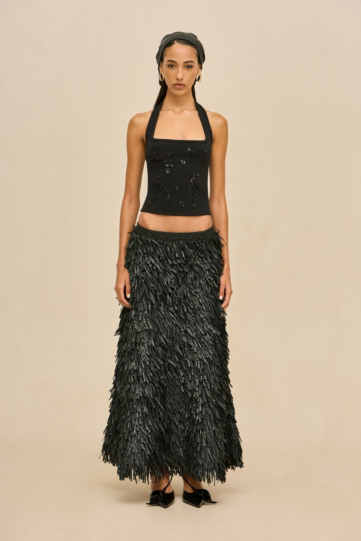 ELIO KNIT TOP - BLACK