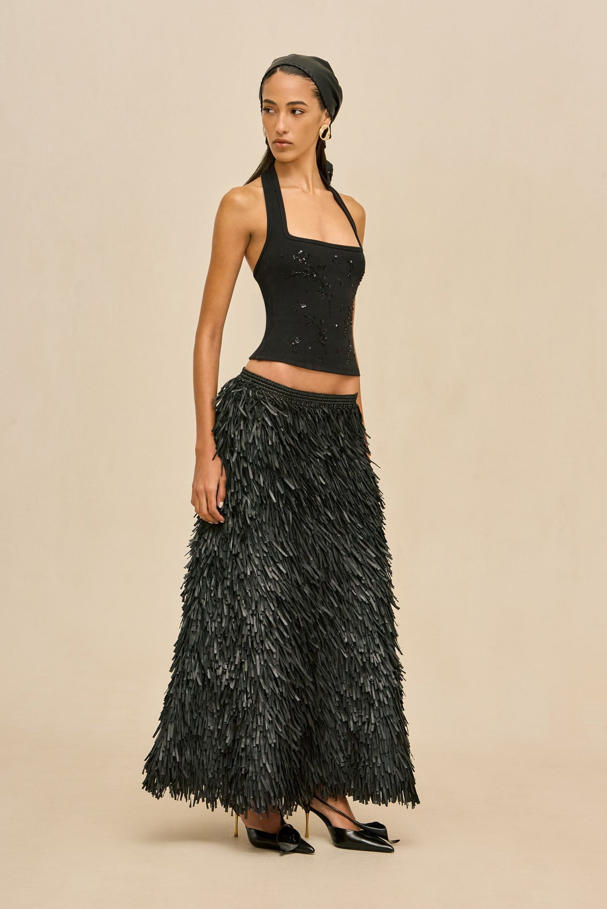 ELIO KNIT TOP - BLACK