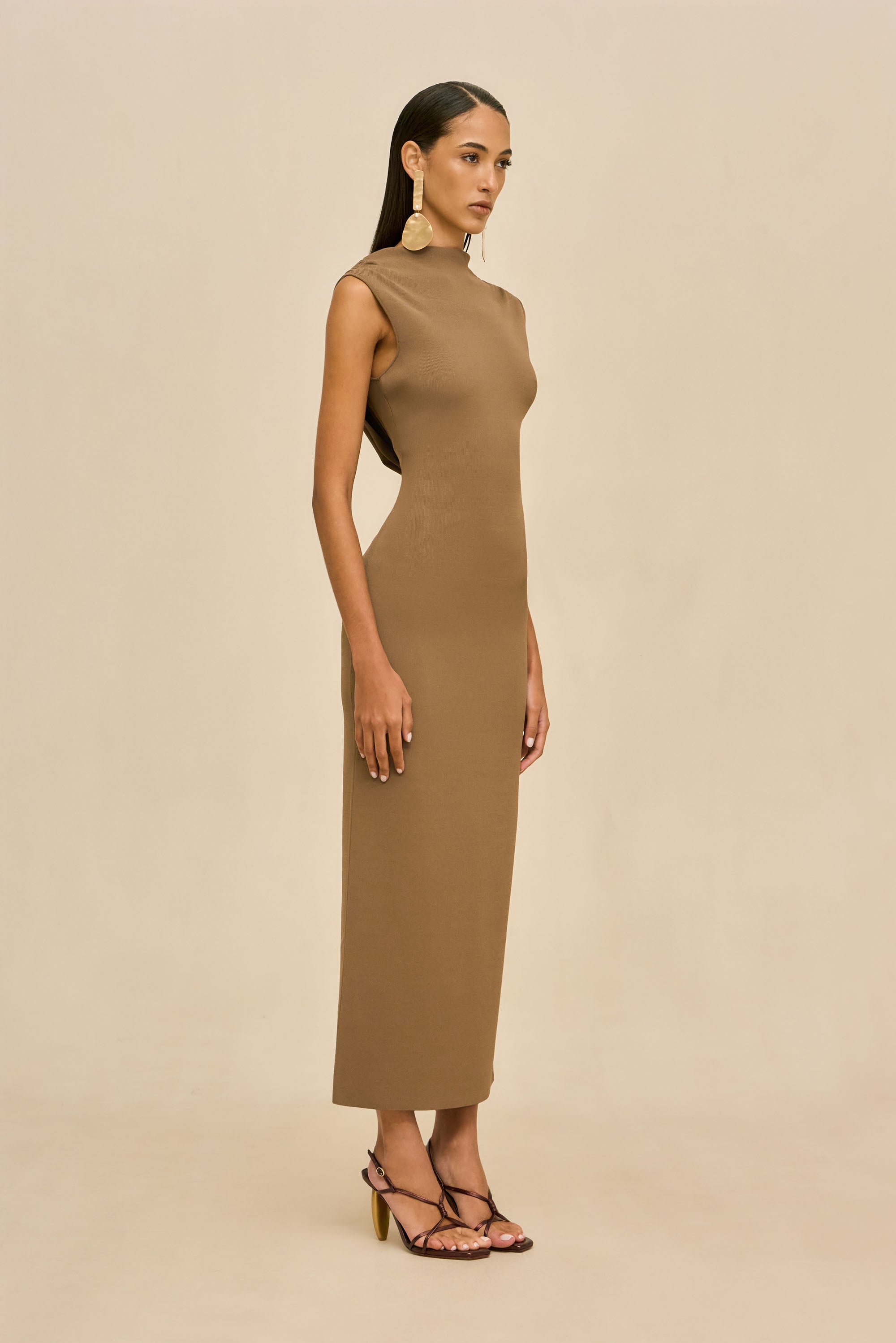 PERILA KNIT DRESS - SPARROW