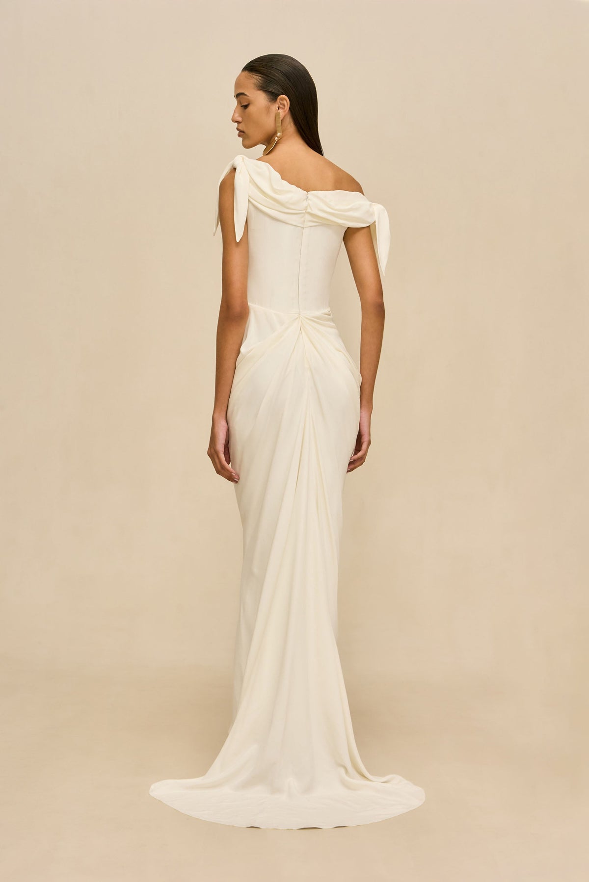 NYSA GOWN - OFF WHITE