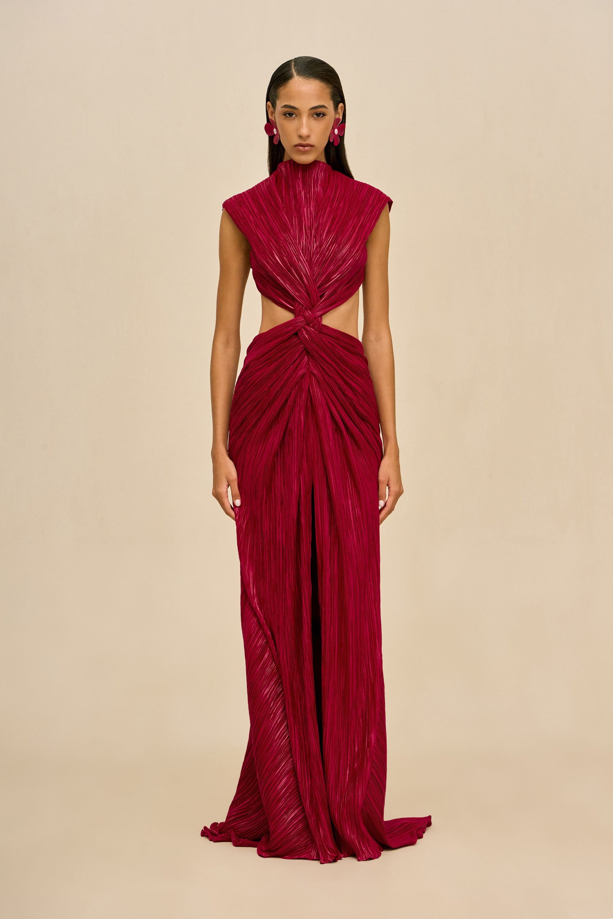 VOSS GOWN - DARK FUCHSIA