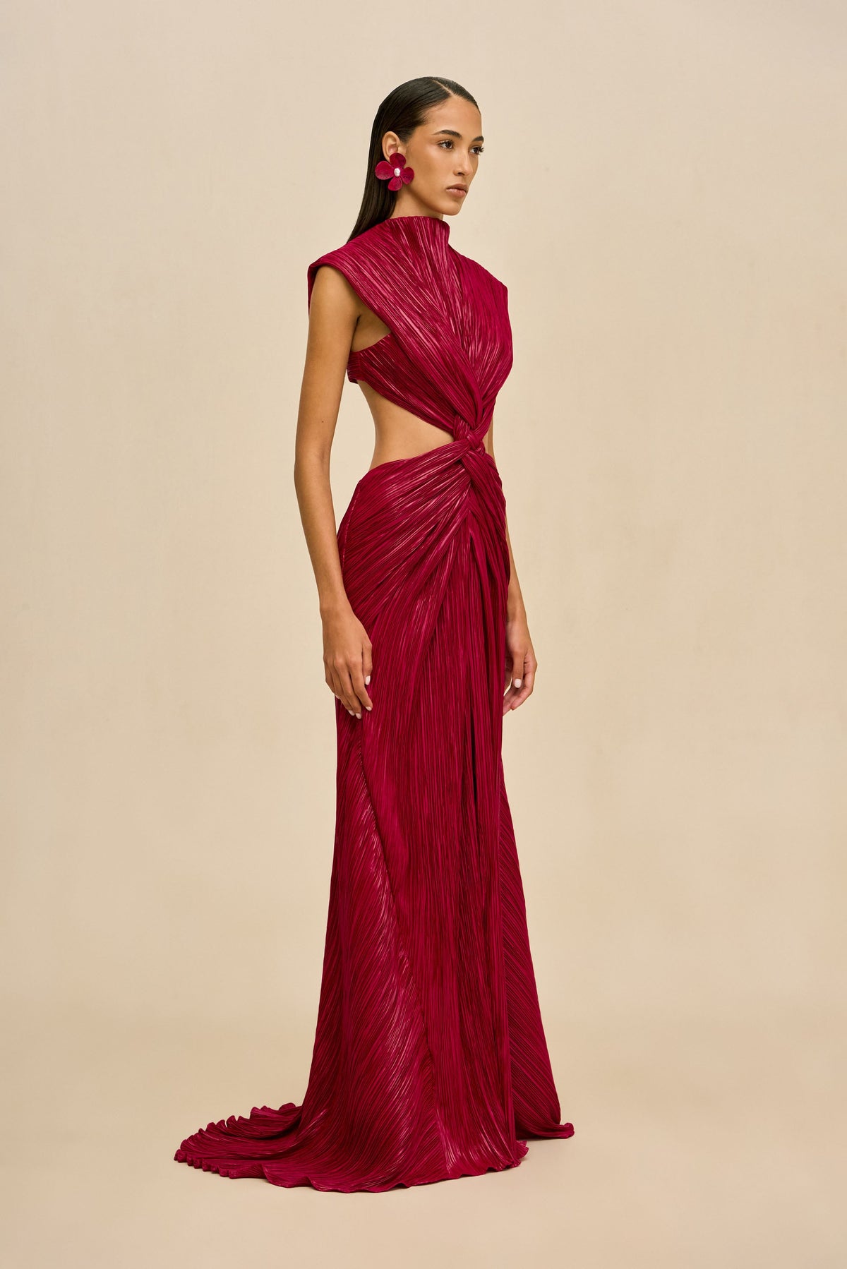VOSS GOWN - DARK FUCHSIA