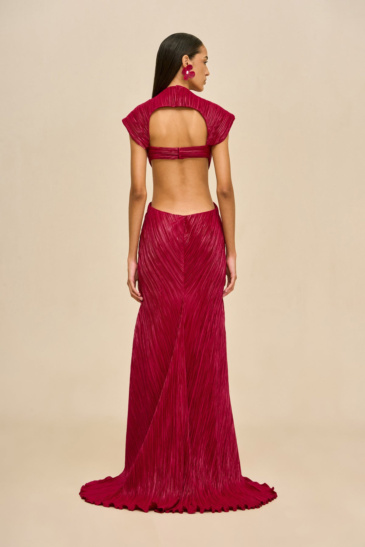 VOSS GOWN - DARK FUCHSIA
