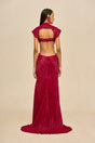 VOSS GOWN - DARK FUCHSIA