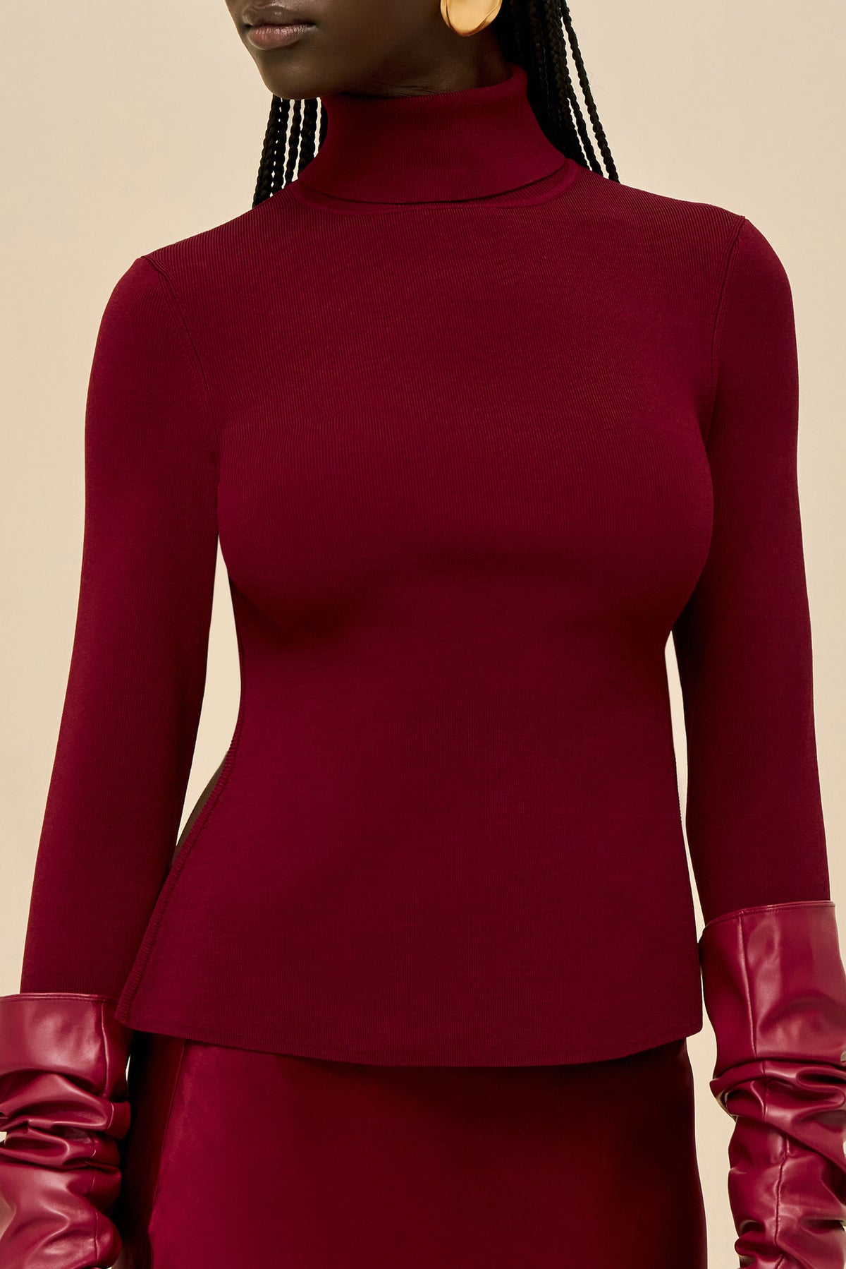 DENIZ KNIT TOP - WINTER PLUM