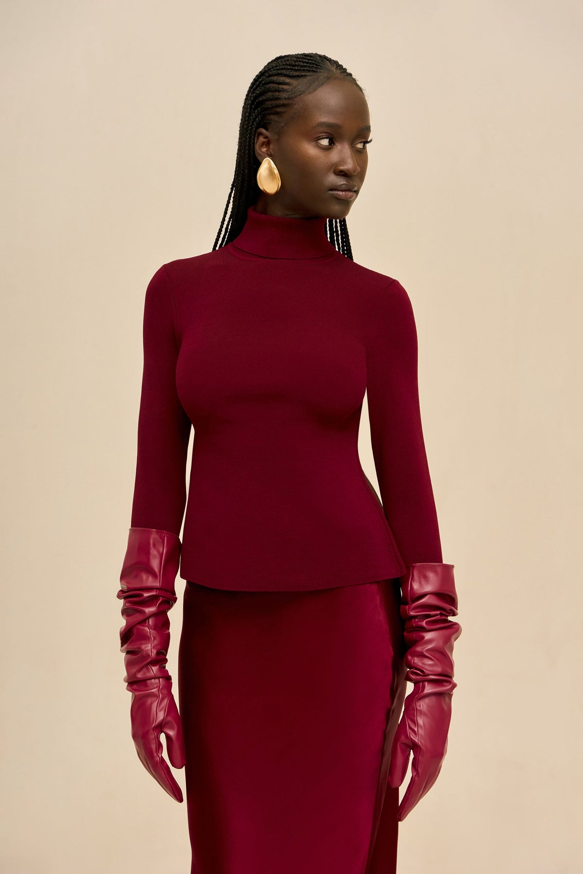 DENIZ KNIT TOP - WINTER PLUM